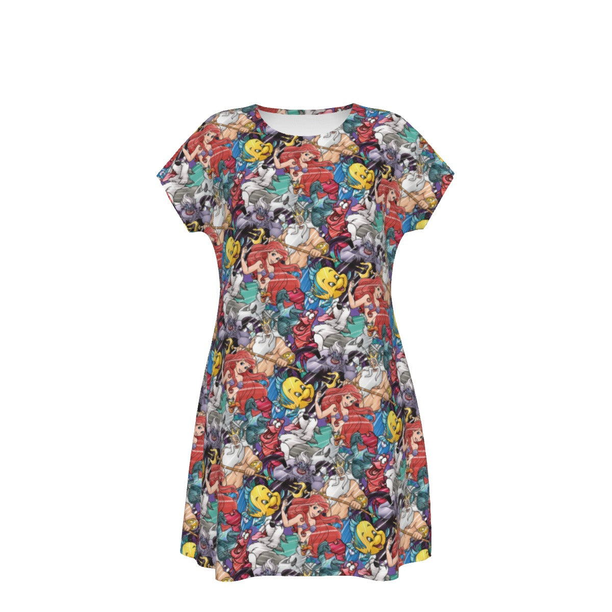 Undersea Crew Sketch - Women's T-Shirt Dress