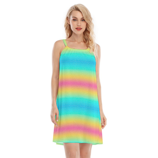 Rainbow Ombre - Women’s Adjustable Sundress