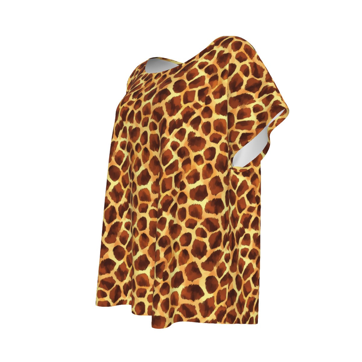 Animal Print - Giraffe - Women’s Relaxed Fit Scoop Tee