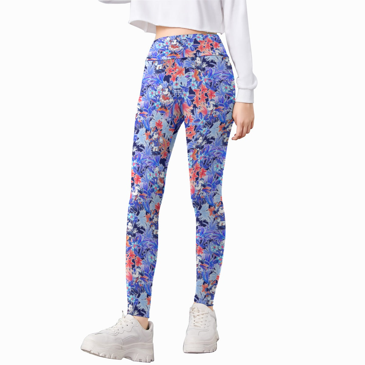 Navy Blooms Cruise - Kid's Leggings