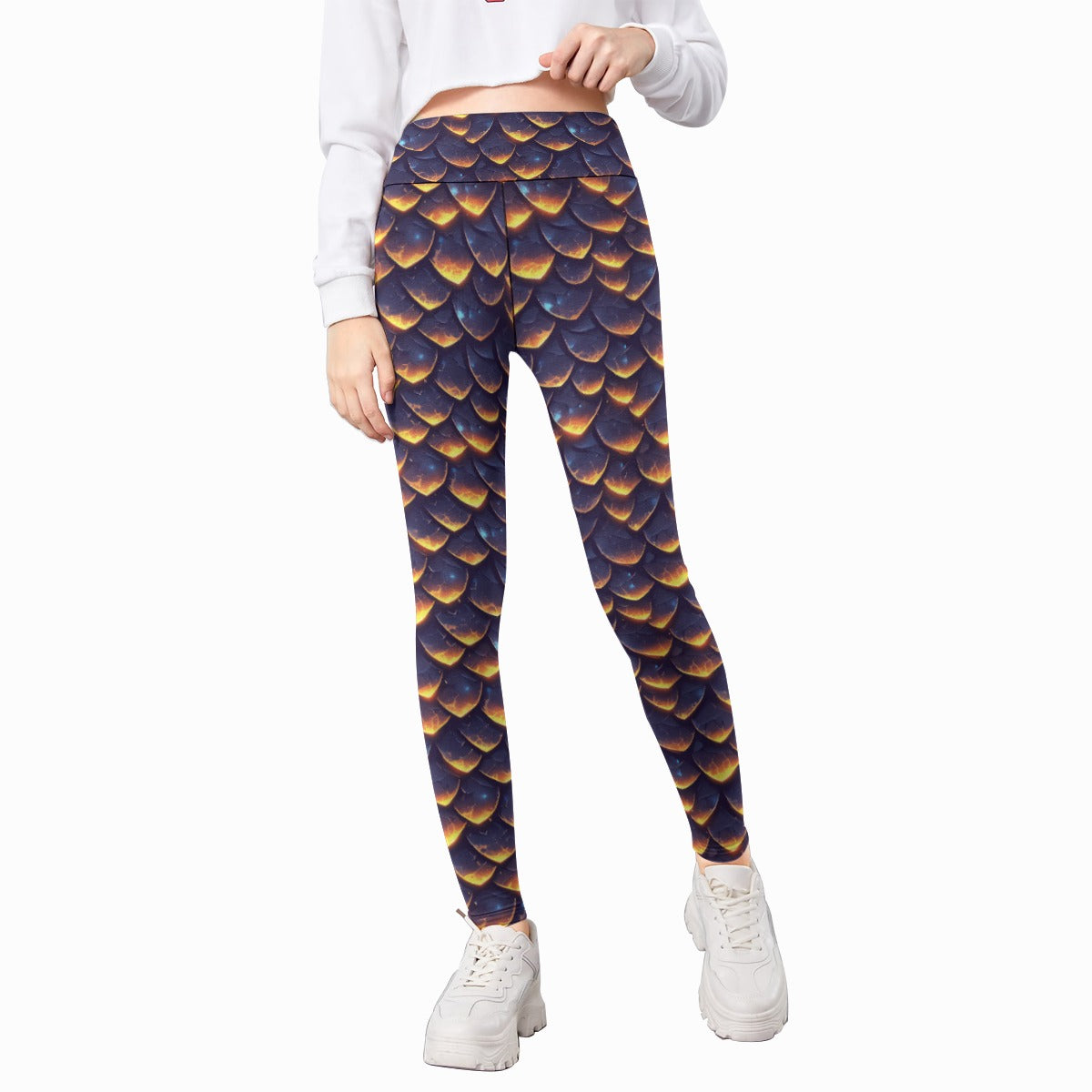 Animal Print - Dragon - Kid's Leggings