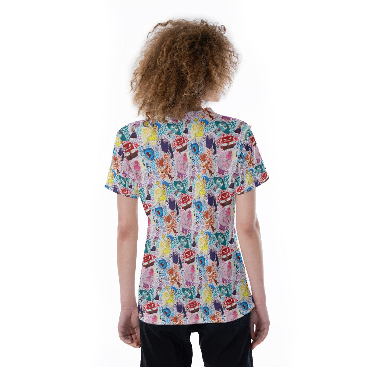 Floral Emotions - Women's Short Sleeve V-Neck T-Shirt