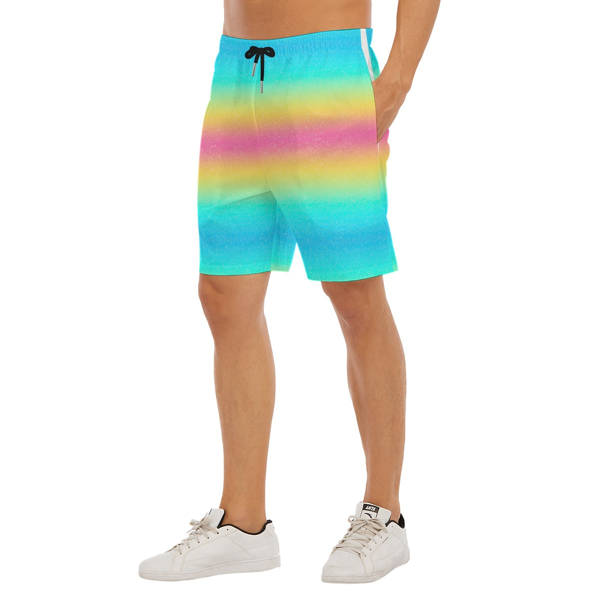 Rainbow Ombre - Men’s Pocket Beach Shorts