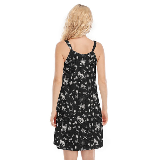 Epic Space Battle Ships - Women’s Adjustable Sundress