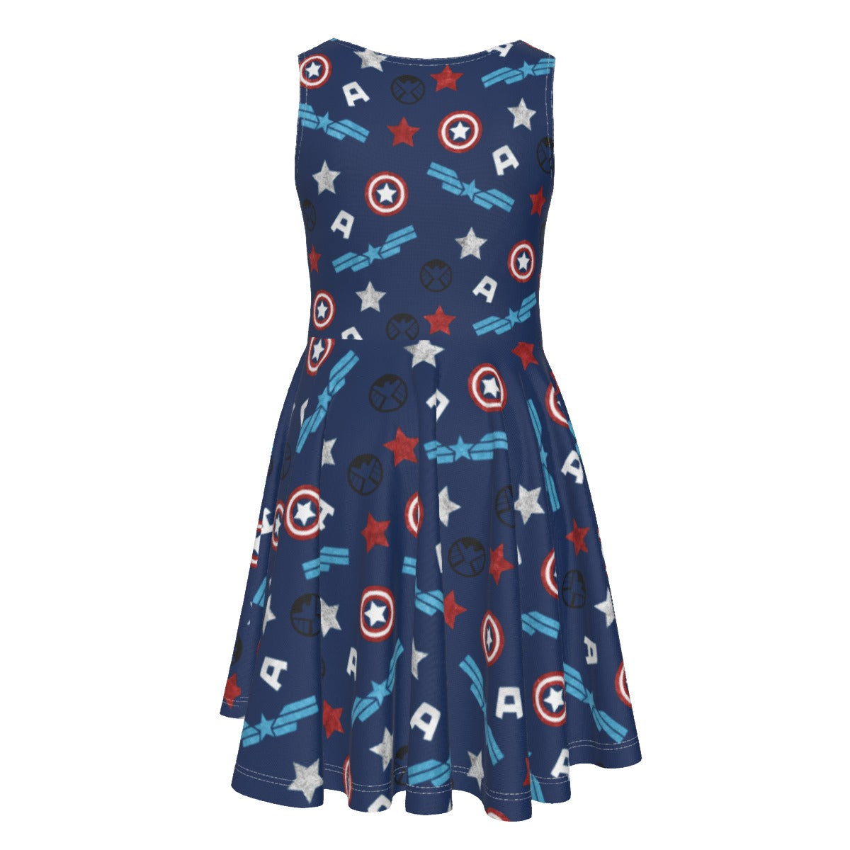 American Superhero - Kid's Sleeveless Skater Dress