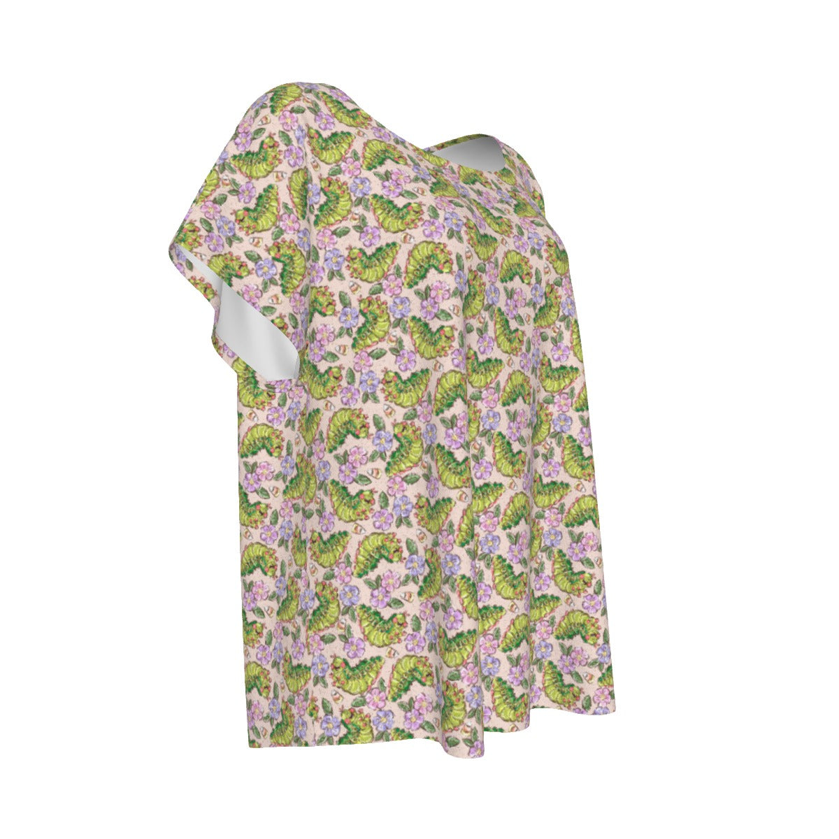 Cheerful Caterpillar Garden - Women’s Relaxed Fit Scoop Tee
