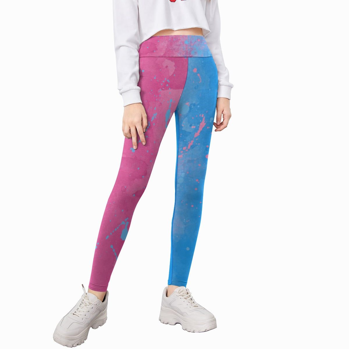 Pink or Blue Fairytale Dress - Kid's Leggings