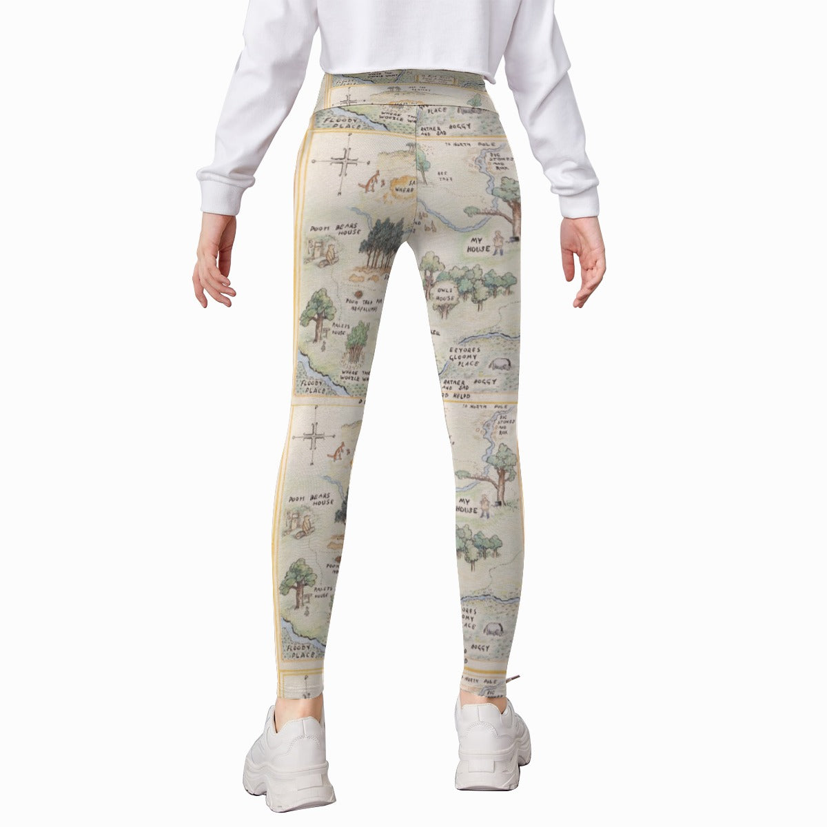 Hundred Acre Map - Kid's Leggings