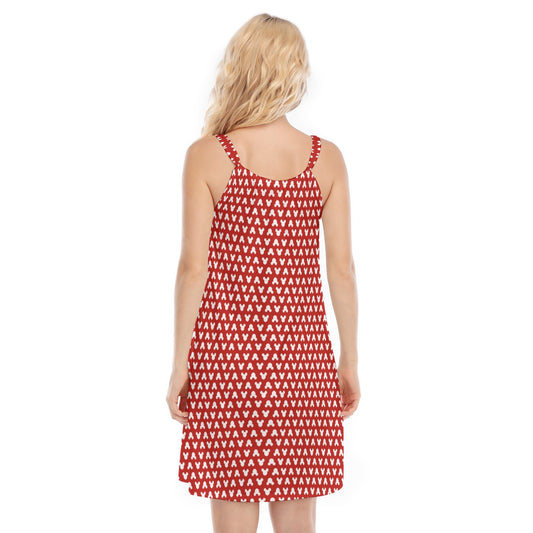 Playful Polka Dot Ears - Women’s Adjustable Sundress