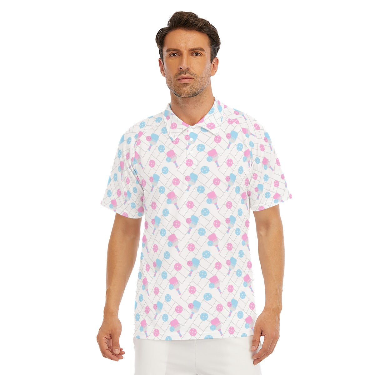 Pickleball Court Spin - Men's Polo Shirt