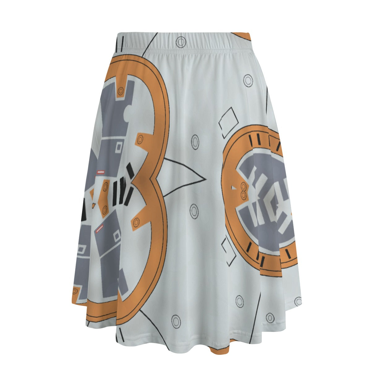 Little Round Droid - Women’s Pocket Midi Skirt