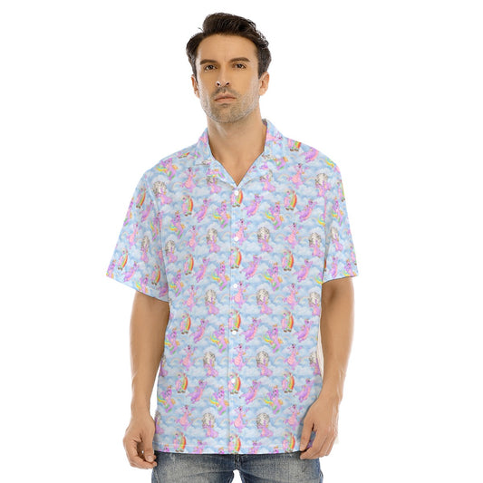 Imagine with Figment - Men's Hawaiian Button Up Shirt