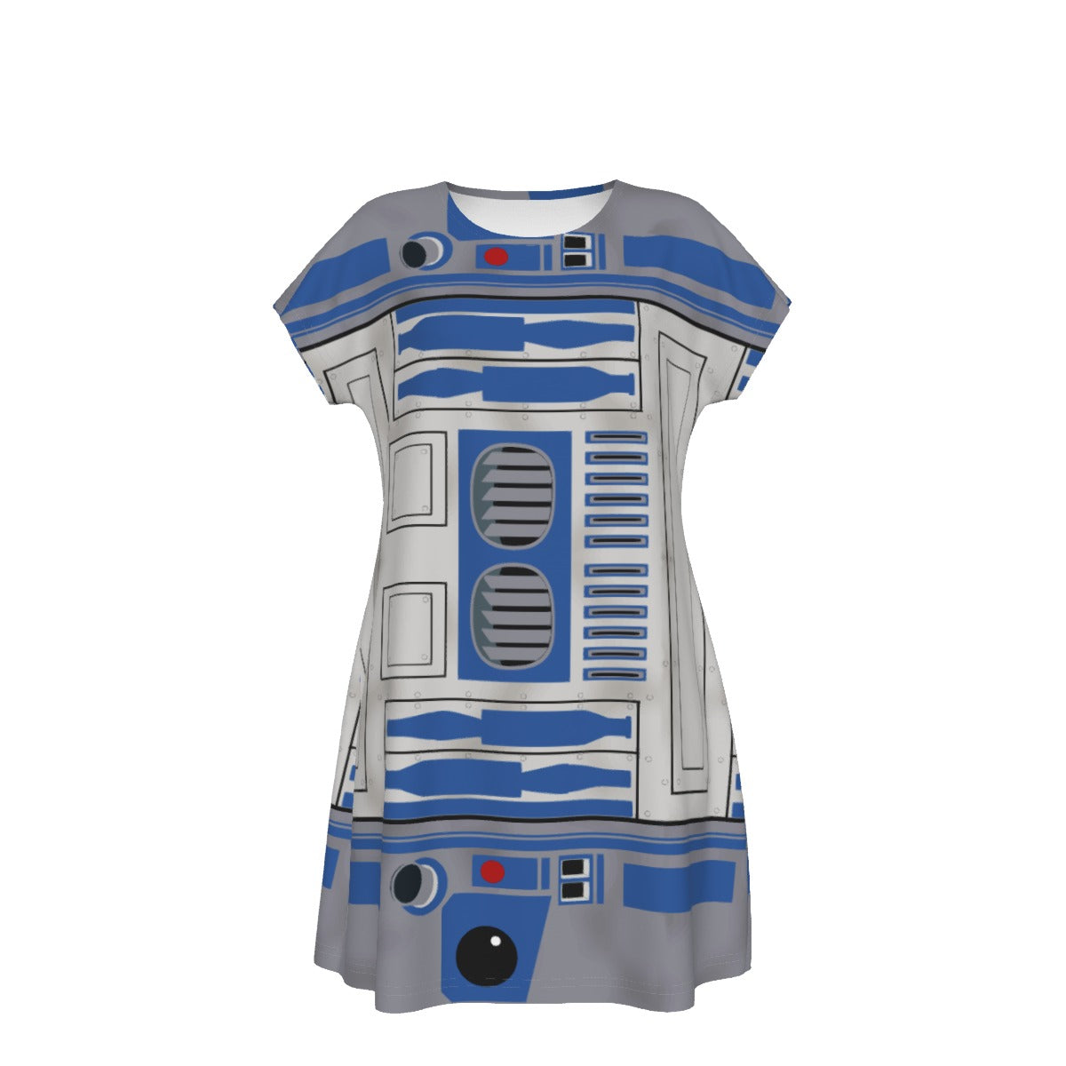 Little Blue Droid - Women's T-Shirt Dress