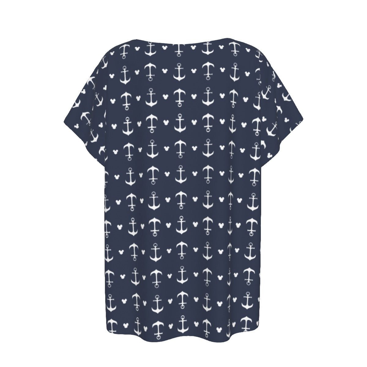 Anchors & Mouse Ears - Women’s Relaxed Fit Scoop Tee