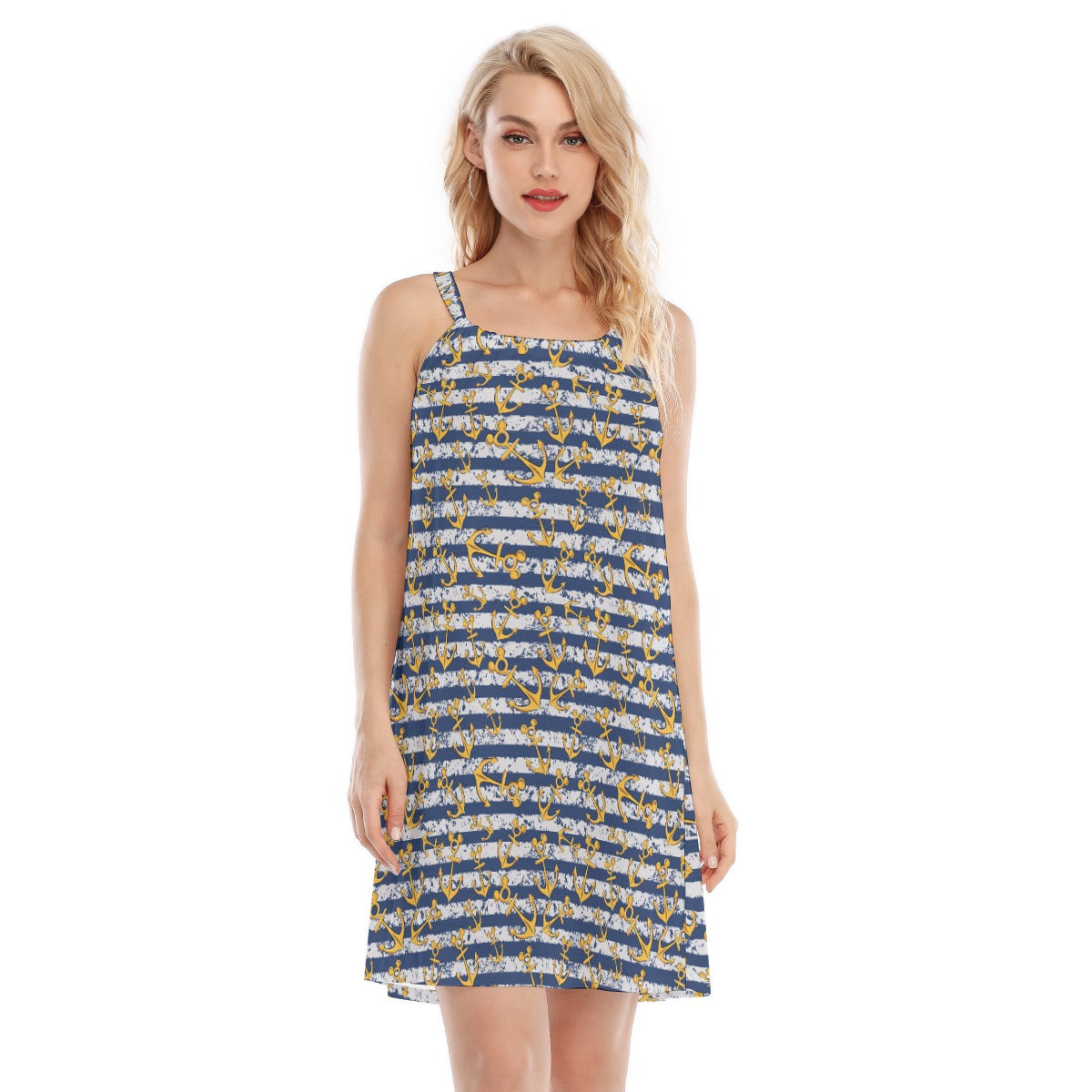 Nautical Mouse Ear Anchors - Women’s Adjustable Sundress