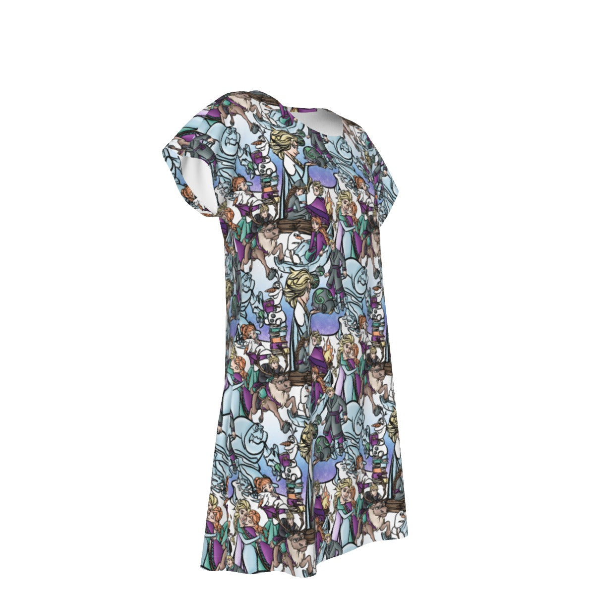 Enchanted Winter Journey - Women's T-Shirt Dress