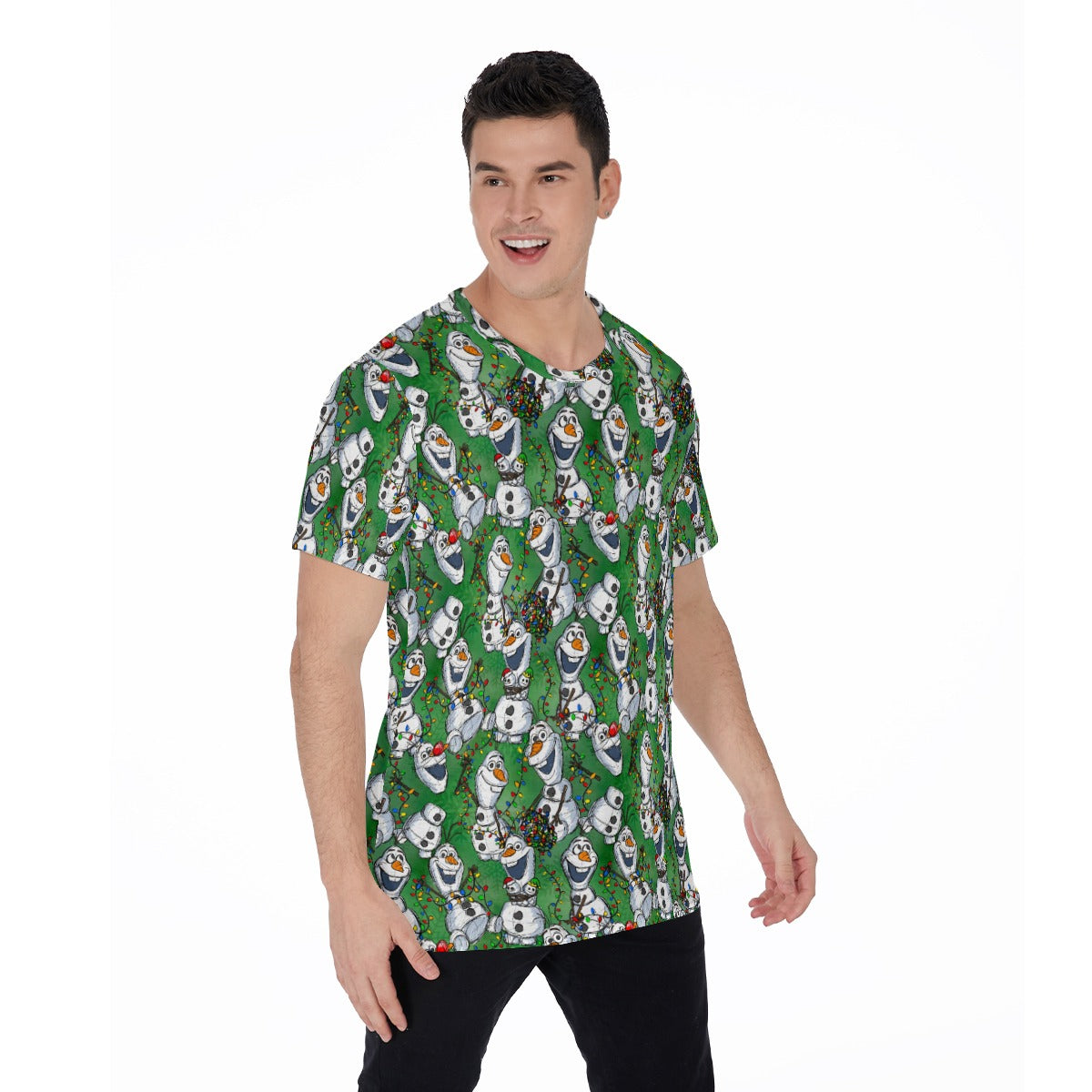 Sketched Snowman Christmas - Men's Short Sleeve T-Shirt