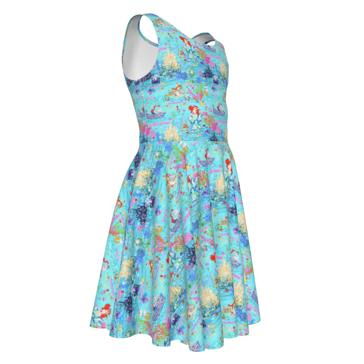 Ocean Wonderland Dreams - Kid's Sleeveless Skater Dress