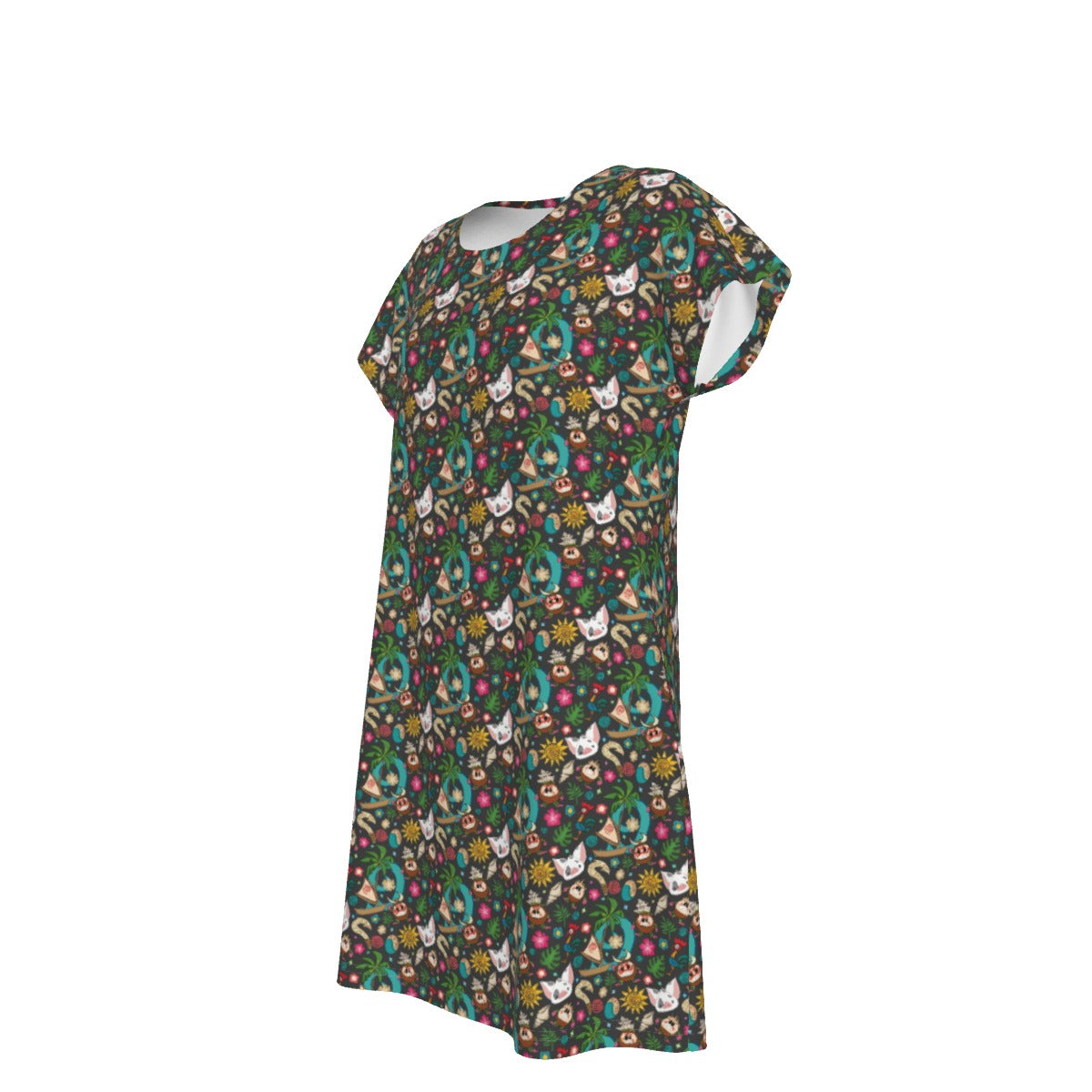 Polynesian Princess Icons - Women's T-Shirt Dress