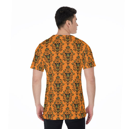 Haunted Halloween Mansion Wallpaper - Men's Short Sleeve T-Shirt
