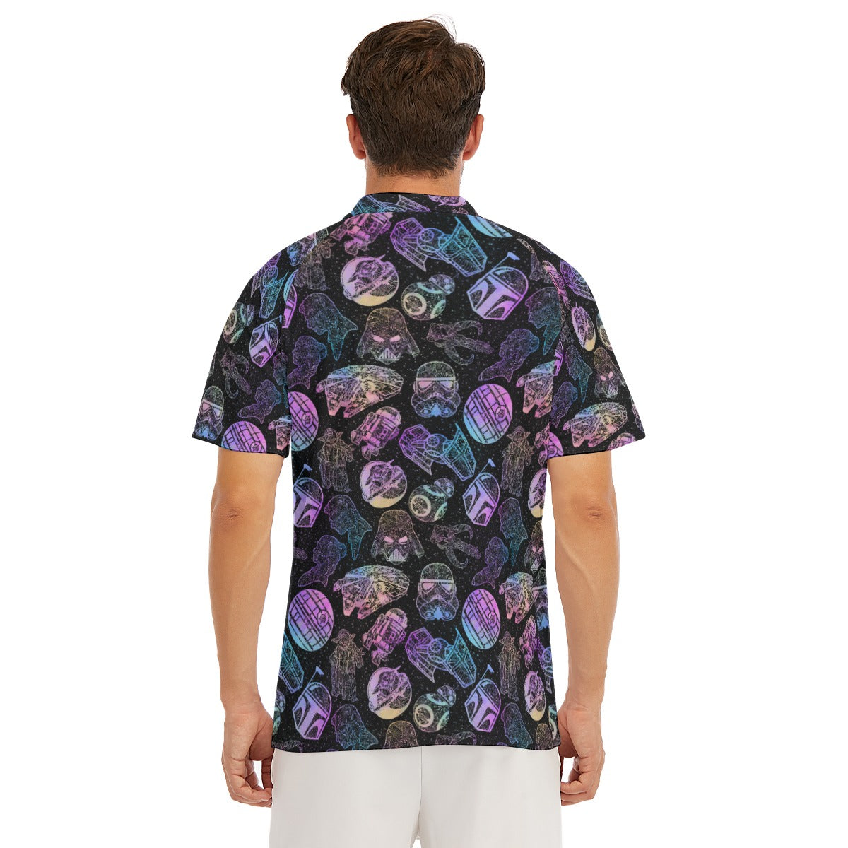 Watercolor Galactic Mandalas - Men's Polo Shirt