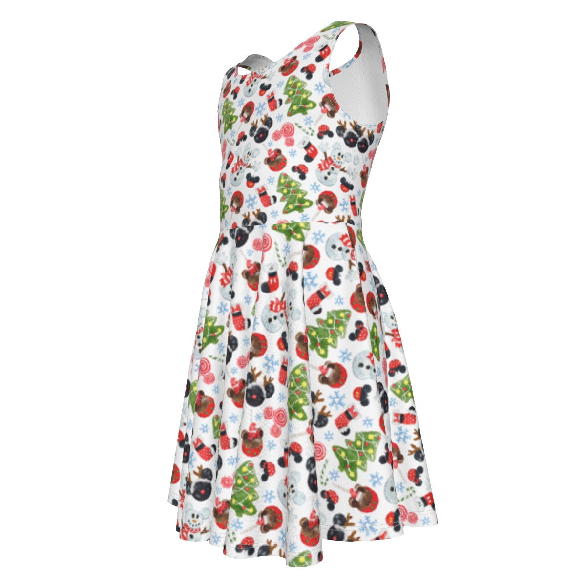 Mouse Magic Christmas - Kid's Sleeveless Skater Dress
