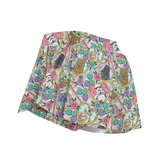 Tattoo Hearts Galactic Legends - Women's Flowy Pocket Shorts