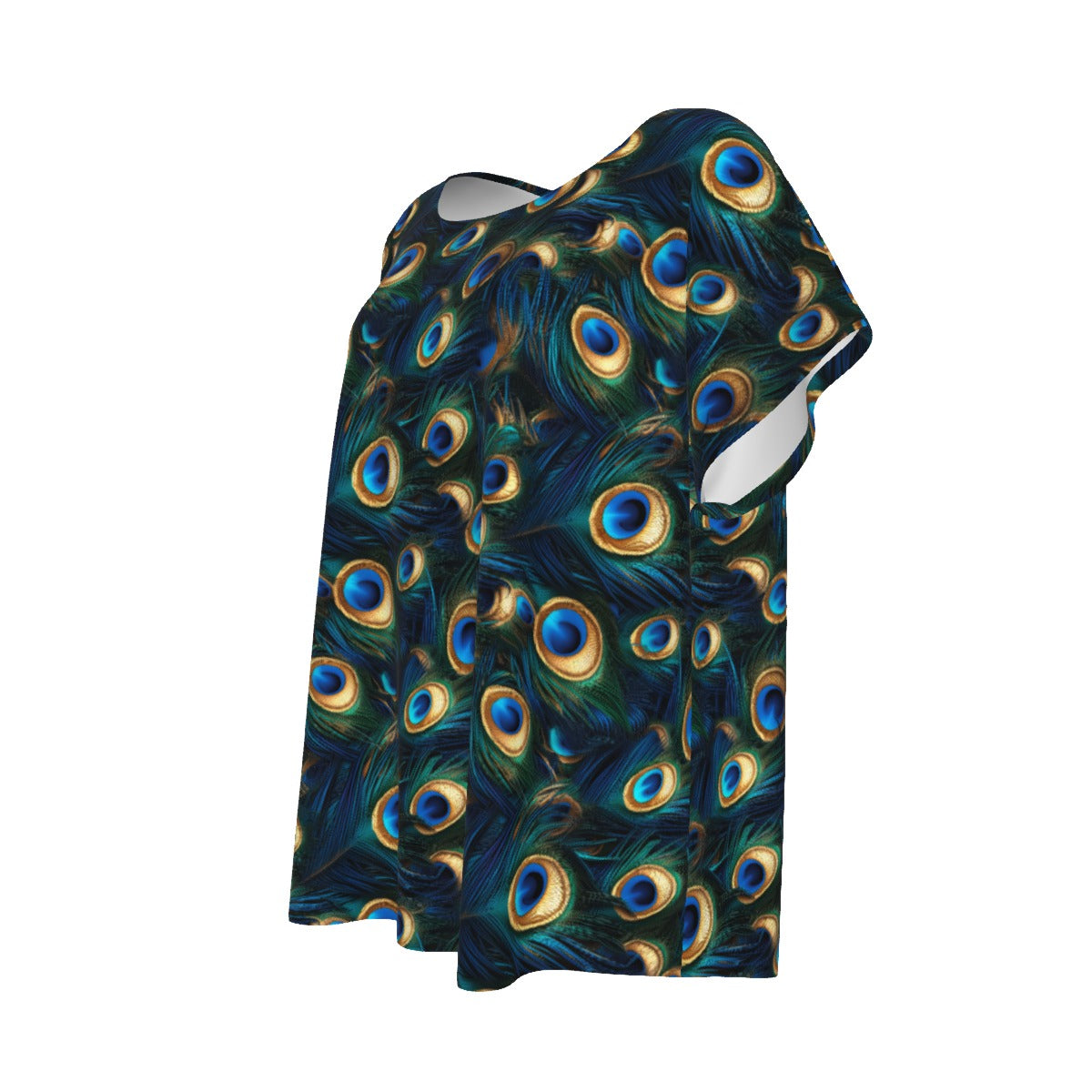 Animal Print - Peacock - Women’s Relaxed Fit Scoop Tee