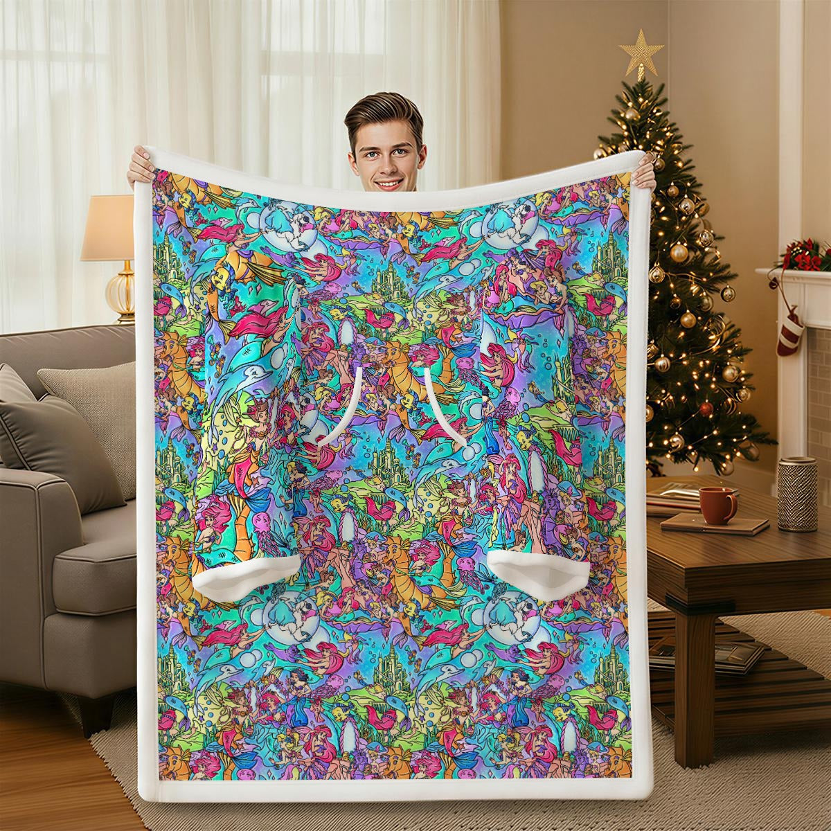 Under the Sea Storybook Scenes - Wearable Blanket Hoodie