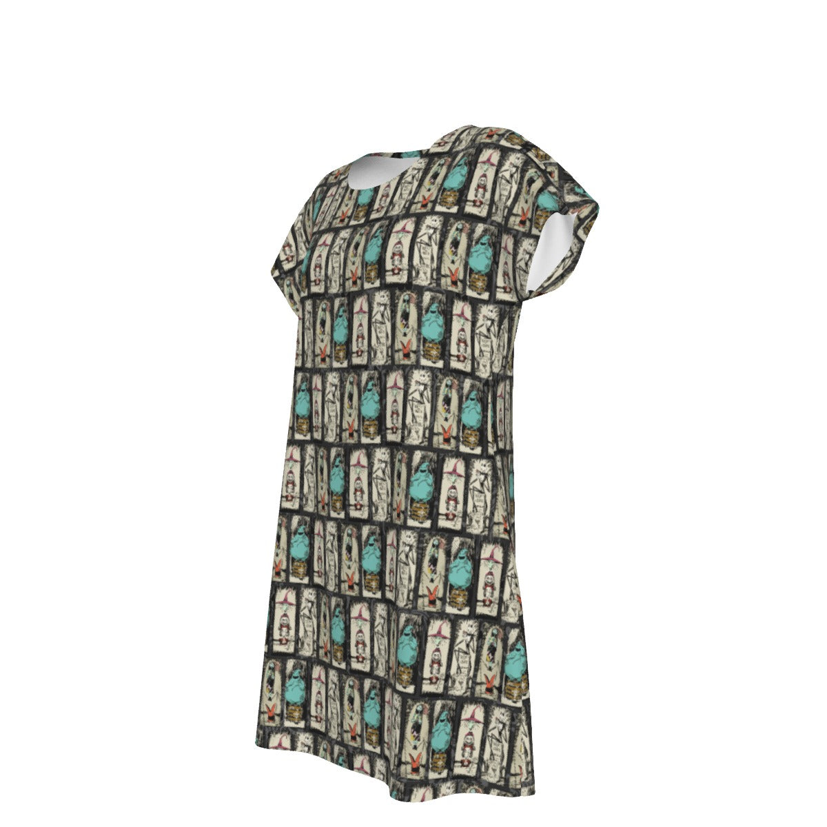 Stretching Haunted Nightmare - Women's T-Shirt Dress