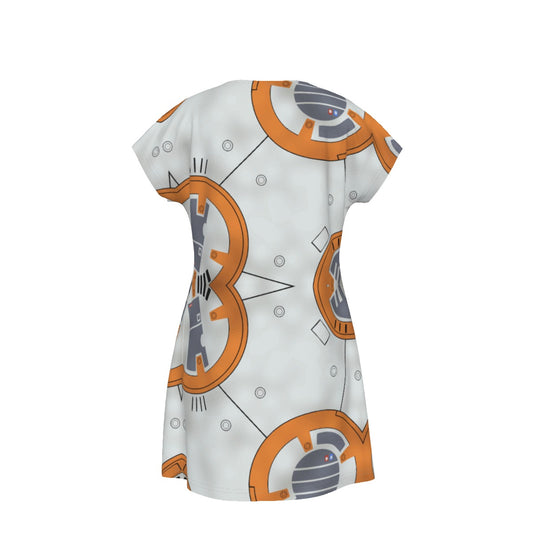 Little Round Droid - Women's T-Shirt Dress