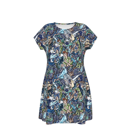 Magical Skybound Adventure - Women's T-Shirt Dress