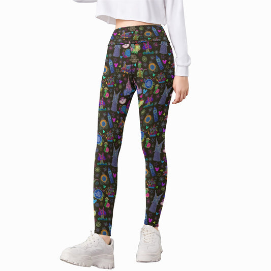 Main Street Neon Parade - Kid's Leggings
