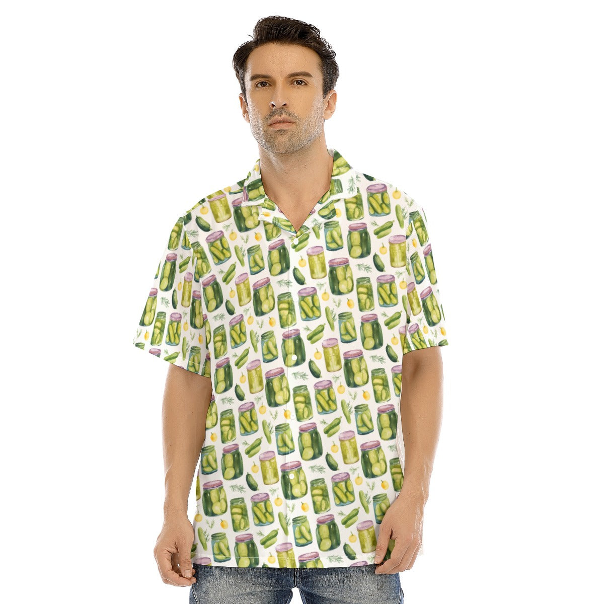 Perfect Pickle Jars - Men's Hawaiian Button Up Shirt
