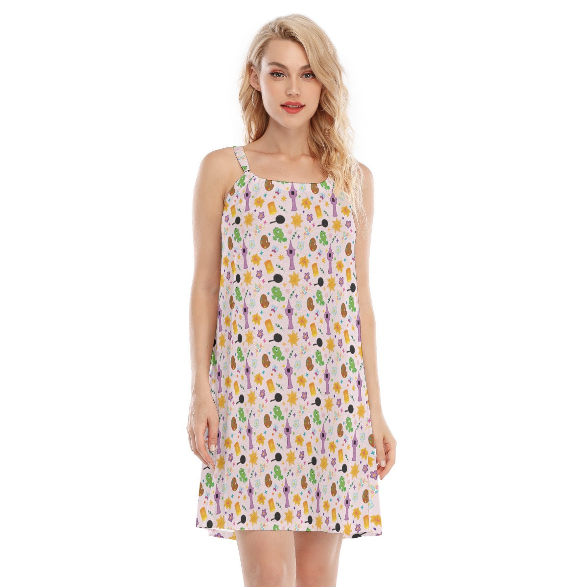 Long Hair Princess Icons - Women’s Adjustable Sundress