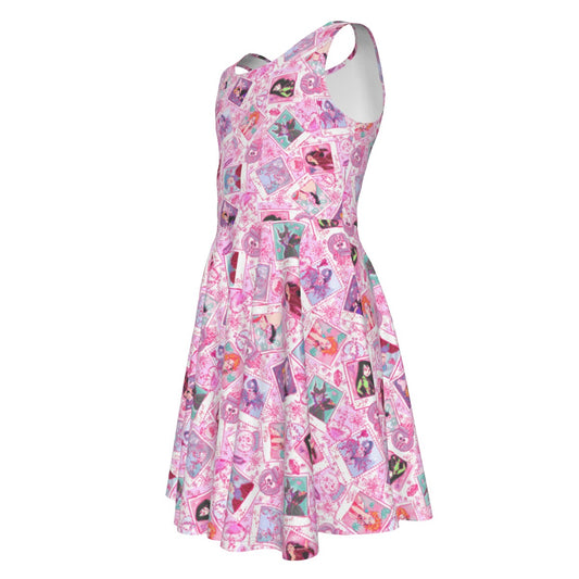 Poisoned Heart Villaintine - Kid's Sleeveless Skater Dress