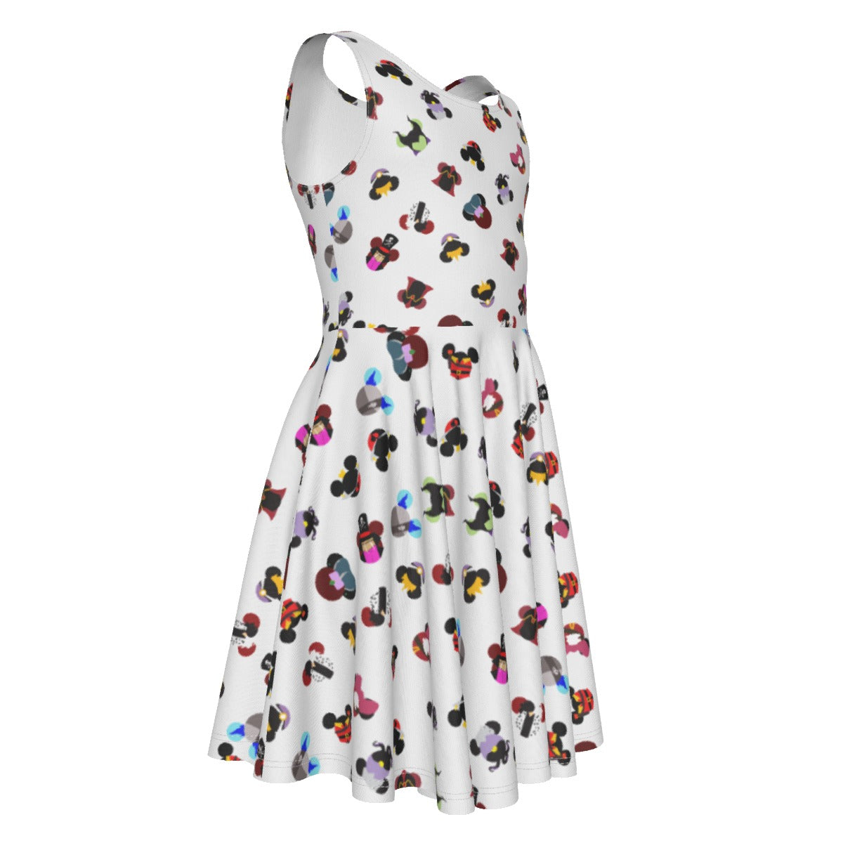 Wicked Mouse Ears- Kid's Sleeveless Skater Dress