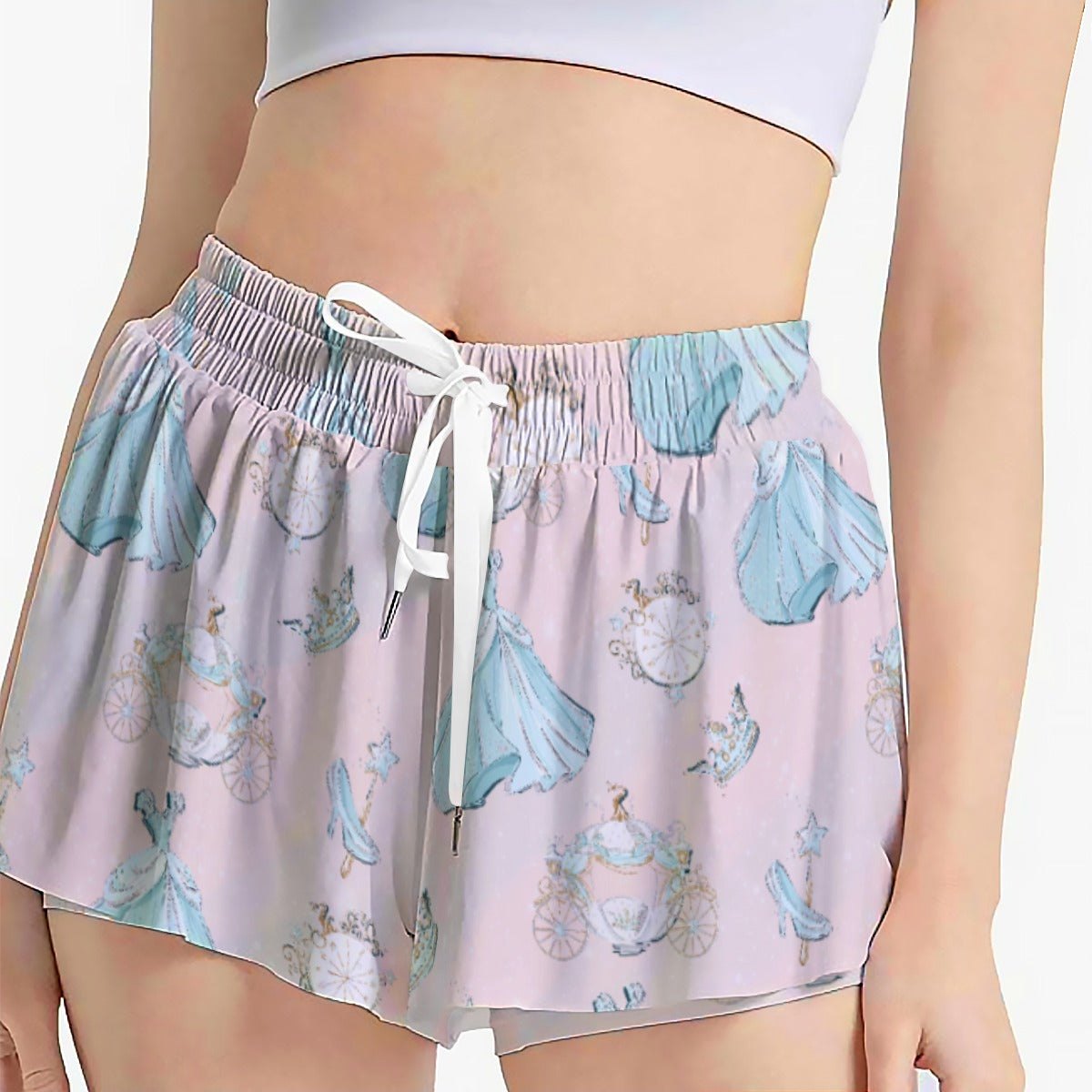Pastel Midnight Magic - Women's Flowy Pocket Shorts