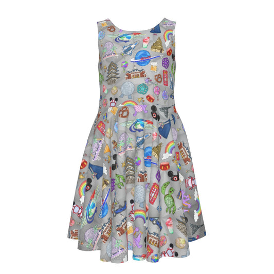 EC Around The World Experience - Kid's Sleeveless Skater Dress