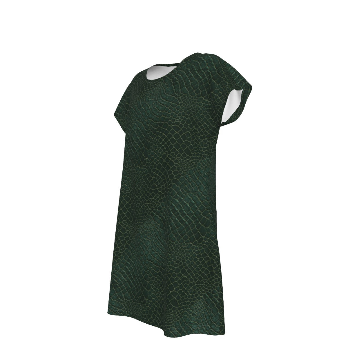 Animal Print - Alligator - Women's T-Shirt Dress
