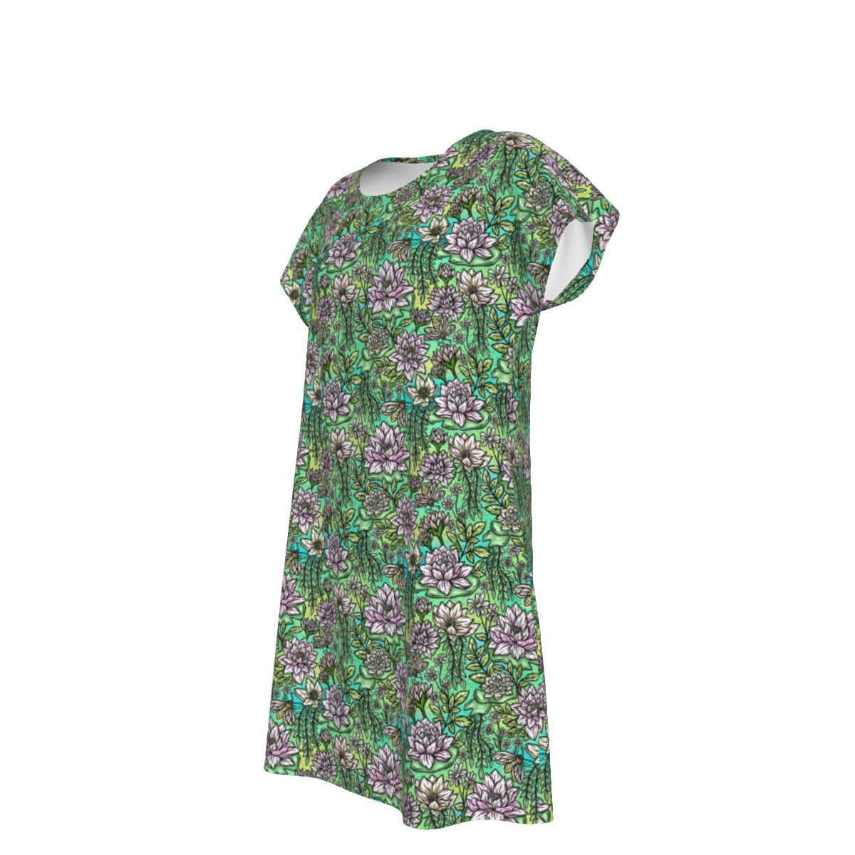 Fairytale Florals – Bayou Blooms - Women's T-Shirt Dress