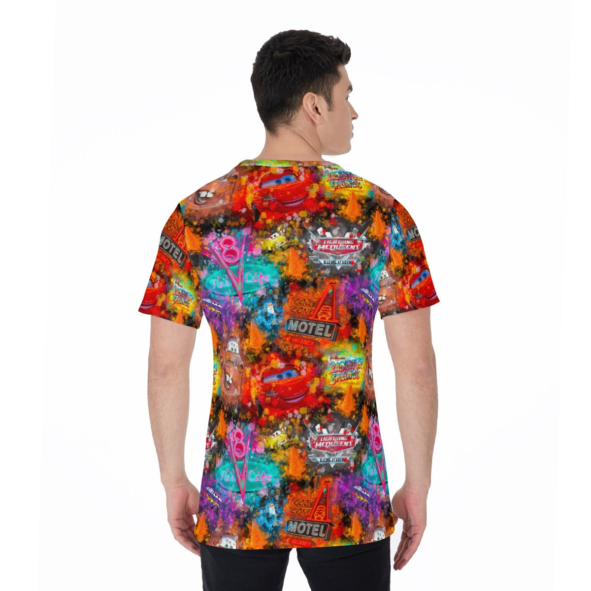 Watercolor Racing Adventure - Men's Short Sleeve T-Shirt