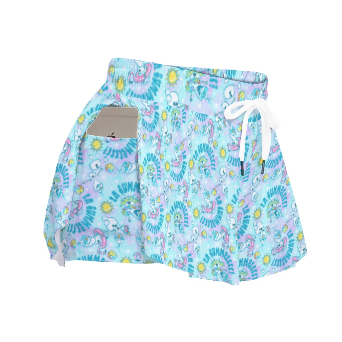 Sun-Kissed Snow Friend - Women's Flowy Pocket Shorts