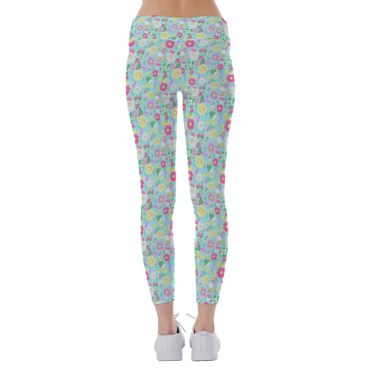 Neon Spring Floral Friendsends - Women's Yoga Leggings