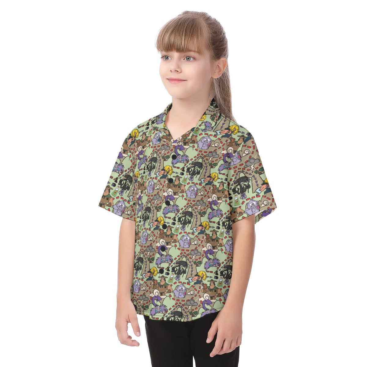 Emperor’s Chaotic Groove - Kid's Hawaiian Button Up Shirt