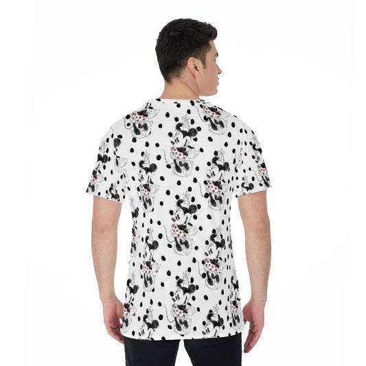 Sketch of Polka Dot Mouse - Men's Short Sleeve T-Shirt