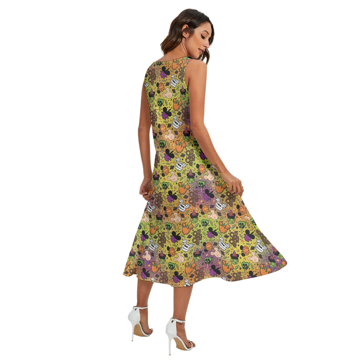Monster Snacks Treats - Women’s Diagonal Pocket Midi Dress