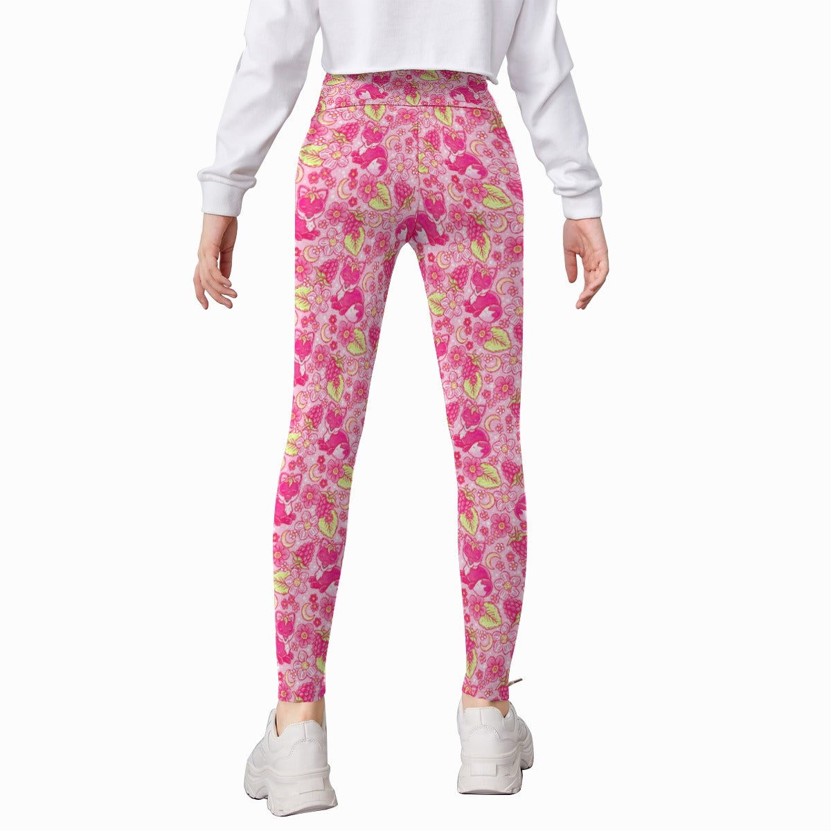 Fruitimals - Raspberry Foxes - Kid's Leggings