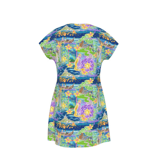 Lantern Festival Glow - Women's T-Shirt Dress