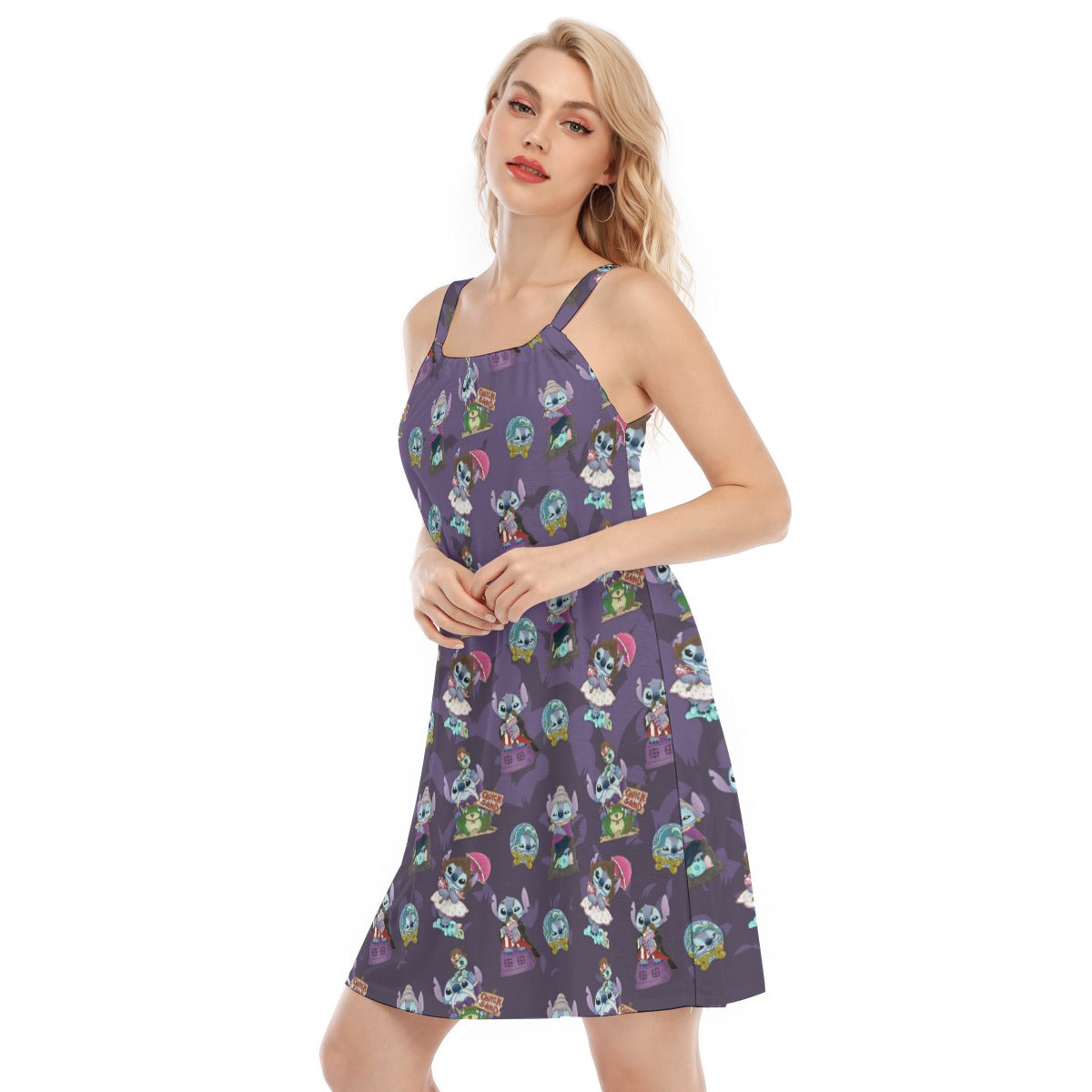 Haunted Alien Portraits - Women’s Adjustable Sundress